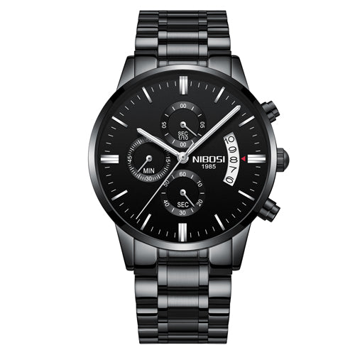 Reloj Cronógrafo Deportivo de Acero Inoxidable Dorado para Hombre - Image 7