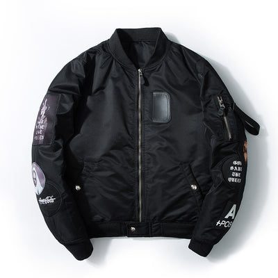 Chaqueta Bomber de Trabajo Acolchada con Bordados