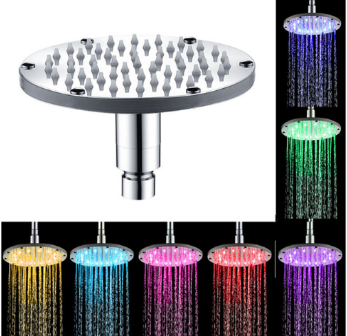 Regadera LED Cromática 7 Colores - Grifo de Baño Inteligente con Luz