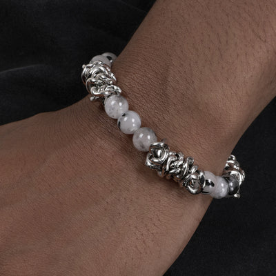 Pulsera Hip Hop Negra con Cristales Incrustados - Image 8