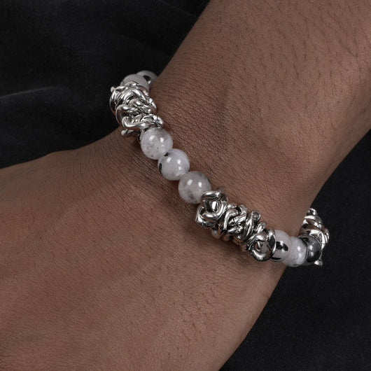 Pulsera Hip Hop Negra con Cristales Incrustados - Image 8