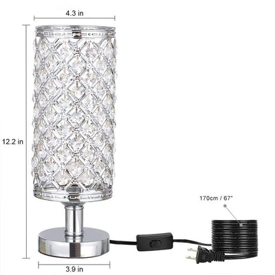 Lámpara de Mesa de Cristal Moderno con Diseño Elegante para Dormitorio y Sala - Image 2