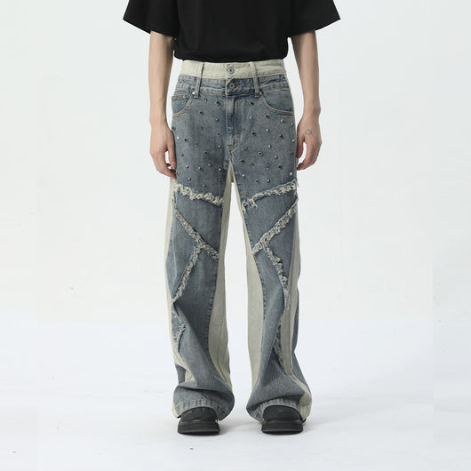 Jeans de Moda Masculina Tendencia Personalidad - Image 2