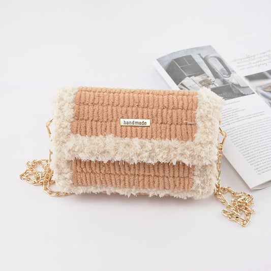 Bolso de Lana Elegante Estilo Iceberg para Mujer