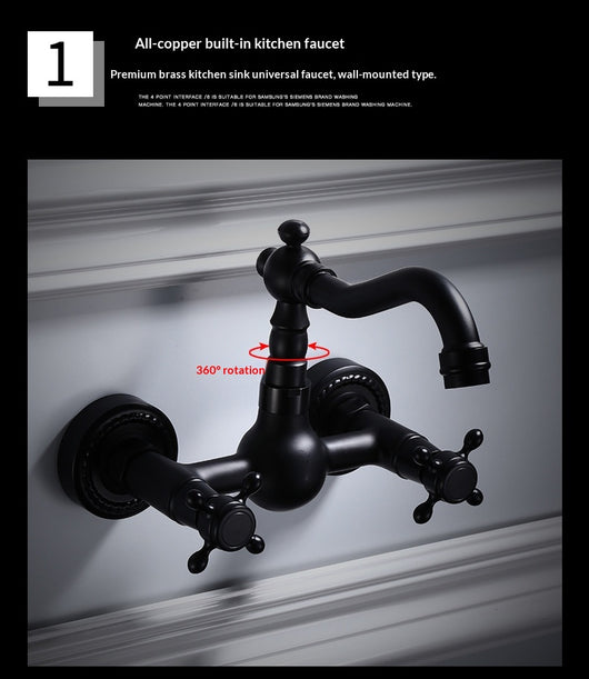 Grifo Mezclador de Baño en Cobre Cromado - Agua Caliente y Fría - Image 10