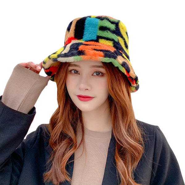 Gorro Pescador de Terciopelo Imitación Visón con Ala Corta