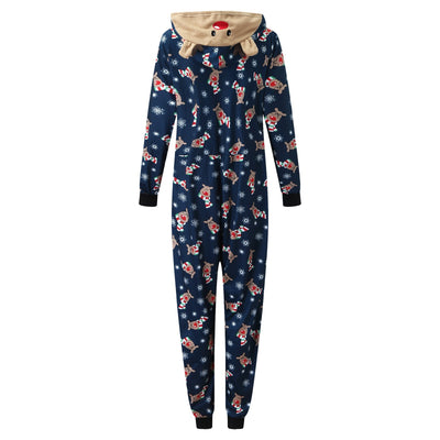 Conjunto Navideño Familiar con Capucha - Pijama Estampado Padre e Hijo - Image 5