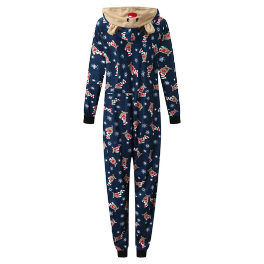 Conjunto Navideño Familiar con Capucha - Pijama Estampado Padre e Hijo - Image 5