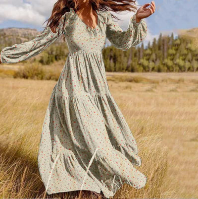 Vestido Casual Floral con Volantes para Tallas Grandes - Image 8