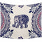Tapiz Bohemio con Patrón de Elefante