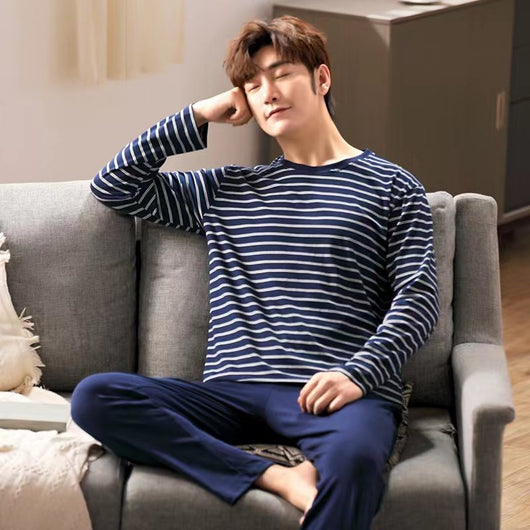 Pijama Largo para Hombre - Ropa de Casa Primavera y Otoño - Image 17