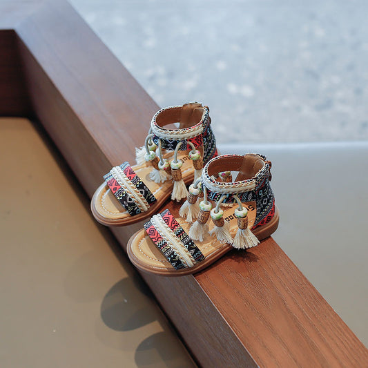 Sandalias de Playa Retro con Suela Blanda para Niños - Image 2