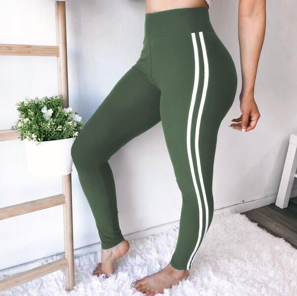 Leggings Deportivos de Cintura Alta con Diseño Combinado de Colores