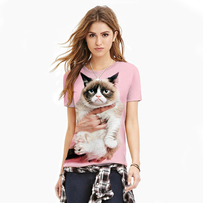 Playera Estampada Grumpy3D para Mujer - Impresión Digital de Alta Calidad