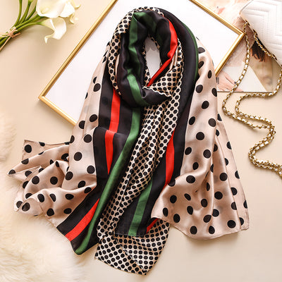 Pañuelo de Seda Estampado para Mujer - Diseño Elegante y Versátil - Image 9