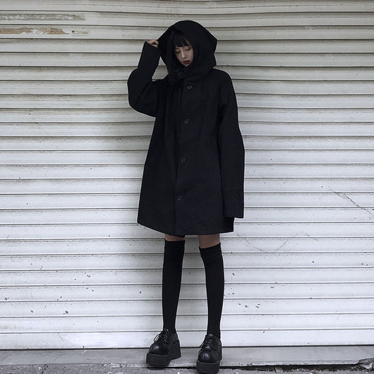 Abrigo Holgado con Capucha para Mujer - Estilo Urbano - Image 18