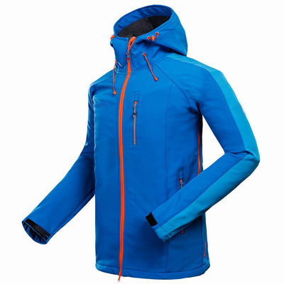 Chaqueta Softshell Deportiva Impermeable para Montaña y Camping