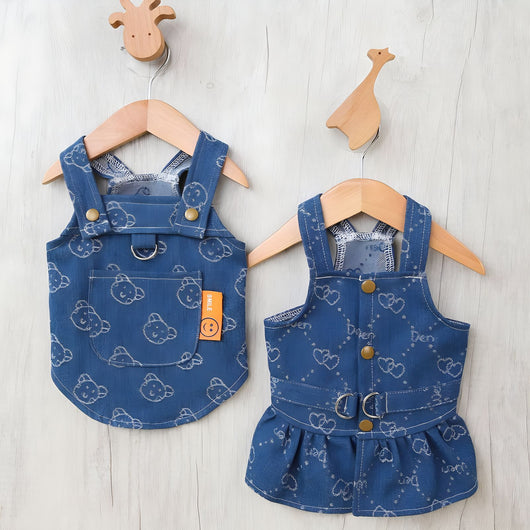 Vestido Denim Princesa para Perros Pequeños - Colección Primavera Otoño - Image 4