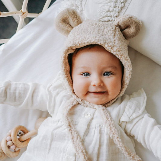 Gorro Cálido de Polar para Bebé - Otoño e Invierno