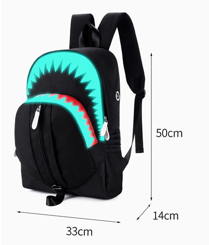 Mochila Tiburón Luminosa con Función USB - Image 6