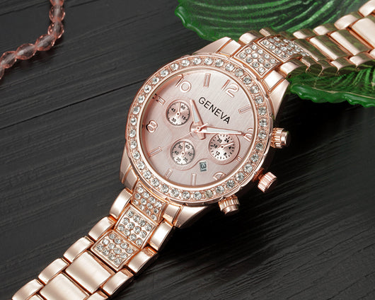 Reloj de Acero con Calendario de Tres Ojos - Image 5
