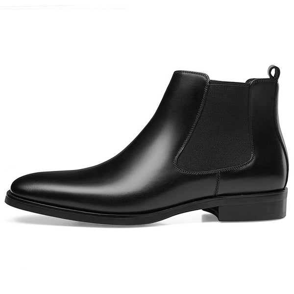Botas Tobilleras Cuadradas Talladas Estilo Británico - Image 3