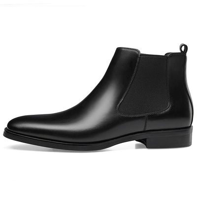 Botas Tobilleras Cuadradas Talladas Estilo Británico - Image 3