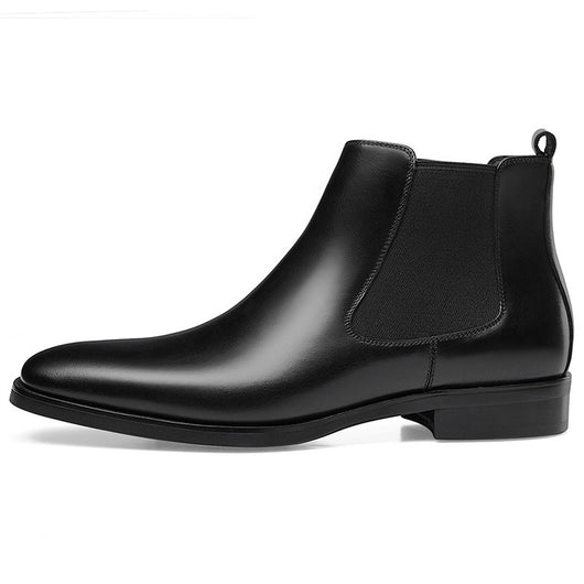 Botas Tobilleras Cuadradas Talladas Estilo Británico - Image 3