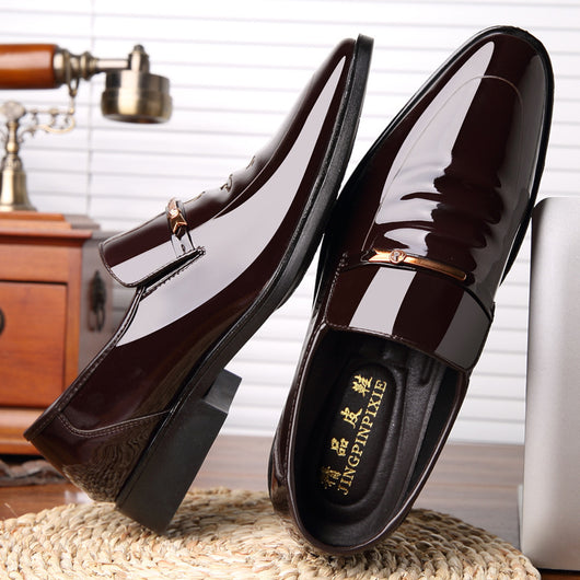 Zapatos de Vestir de Piel con Alza Oculta para Hombre - Image 4