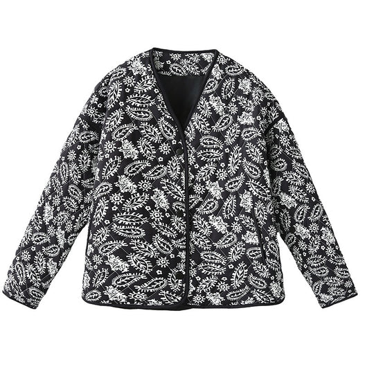 Chaqueta Casual para Mujer con Estampado y Escote en V - Estilo Europeo - Image 7