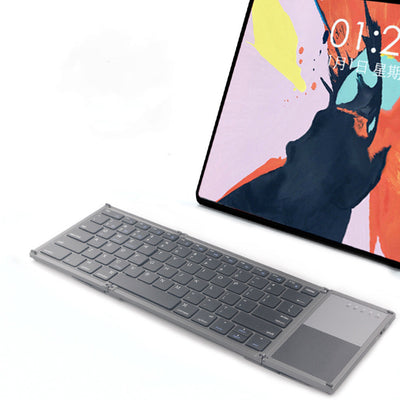 Teclado Bluetooth Plegable Portátil con Touchpad para iOS y Android - Image 4