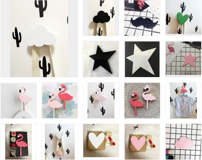Gancho de Pared Diseño Nube