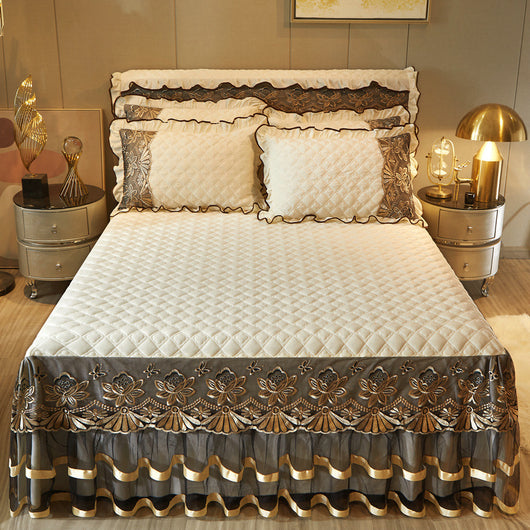 Volante de Cama de Cristal Europeo Terciopelo Grueso - Image 10