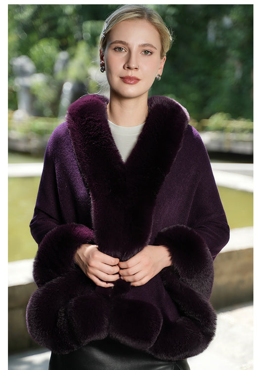 Capa Elegante de Pelaje Puro - Abrigo Versátil para Eventos y Noches Especiales - Image 23