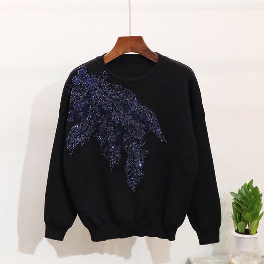 Conjunto de Dos Piezas Tejido con Flores Bordadas y Lentejuelas - Image 17