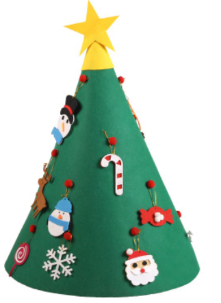 Árbol de Navidad DIY de Fieltro - Manualidades Navideñas para Niños - Image 5