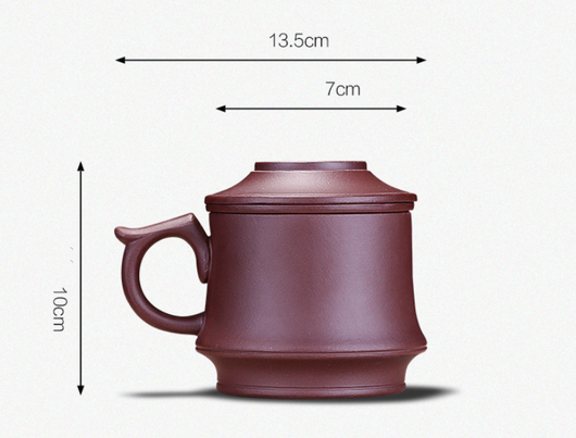 Taza de Té Doble de Cerámica Púrpura Artesanal - Image 6