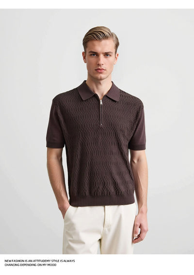 Polo Slim Fit con Textura Twist - Diseño Minimalista y Versátil - Image 18