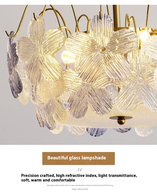 Lámparas de Cristal Coloreado Estilo Romántico Francés - Image 15