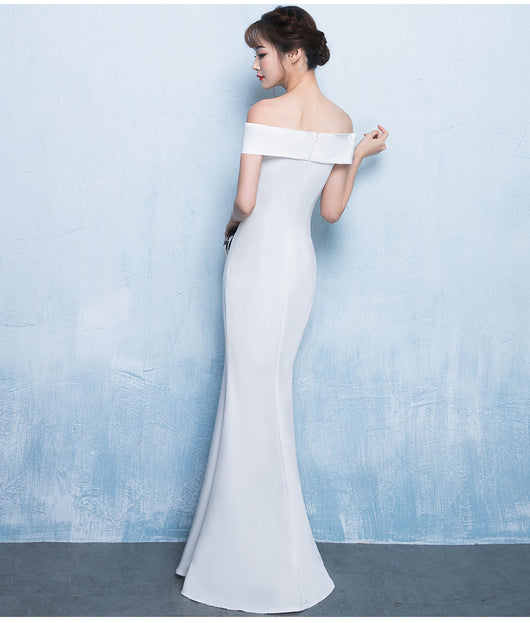 Vestido de Fiesta Elegante con Hombros Descubiertos y Falda Sirena - Image 14