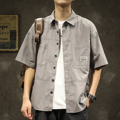 Camisa Casual Holgada para Hombre - Diseño Minimalista y Versátil - Image 10