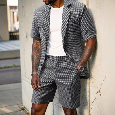 Traje Slim Fit Cuadros para Hombre - Estilo Ejecutivo Casual