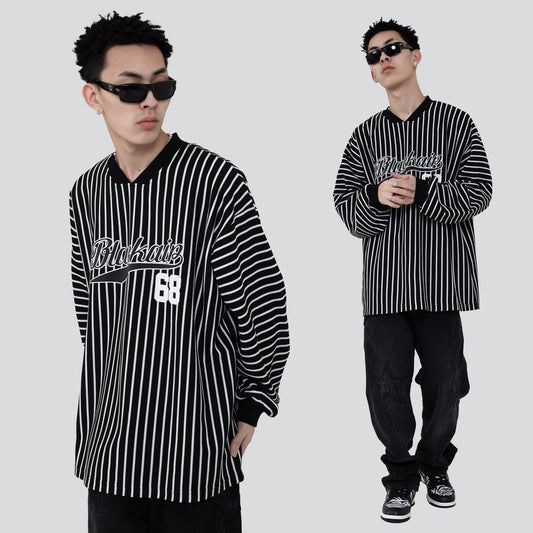 Playera Cuello V Manga Corta para Parejas - Diseño Trendy Unisex