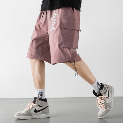 Pantalones Cortos de Trabajo Hombre con Estampado Colorido Ajuste Relajado - Image 7