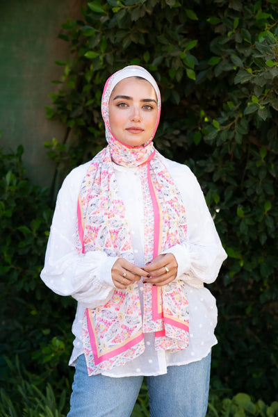 Pañuelo Hijab de Satén Estampado - Image 19