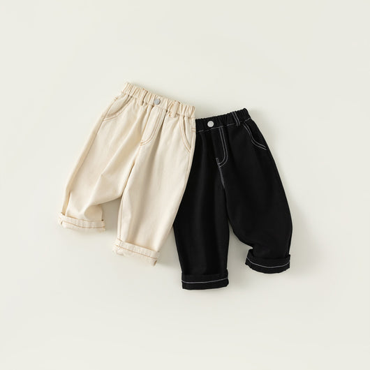 Pantalones Casuales para Niños y Niñas - Jeans Cómodos y Duraderos