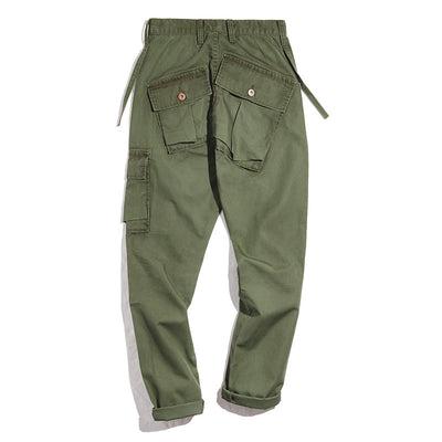 Pantalones Cargo Retro Estilo Japonés con Bolsillos Traseros - Image 7