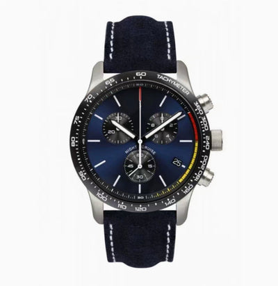 Reloj de Cuarzo para Hombre con Correa de Cuero y Calendario - Image 7
