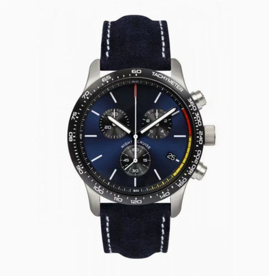 Reloj de Cuarzo para Hombre con Correa de Cuero y Calendario - Image 7