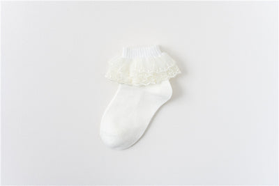 Calcetines de Tubo Medio Invierno con Encaje Satinado para Danza - Image 6